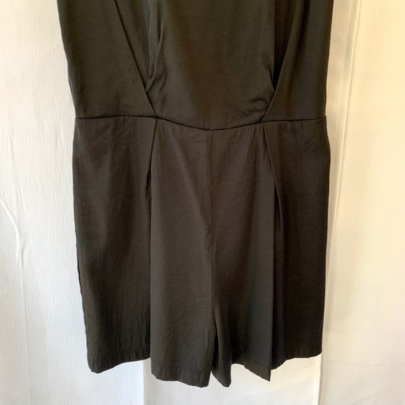 C. Luce Black Romper Shorts Lace Back Size Small - Picture 4 of 7